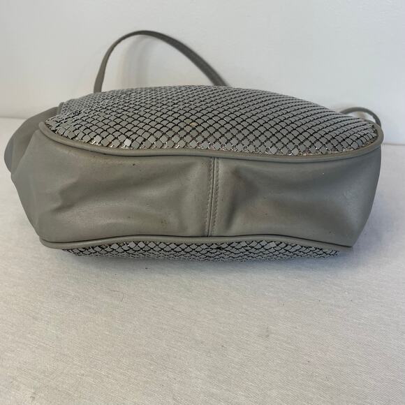 Whiting & Davis Gray Metal Mesh Shoulder Bag - Picture 6 of 9